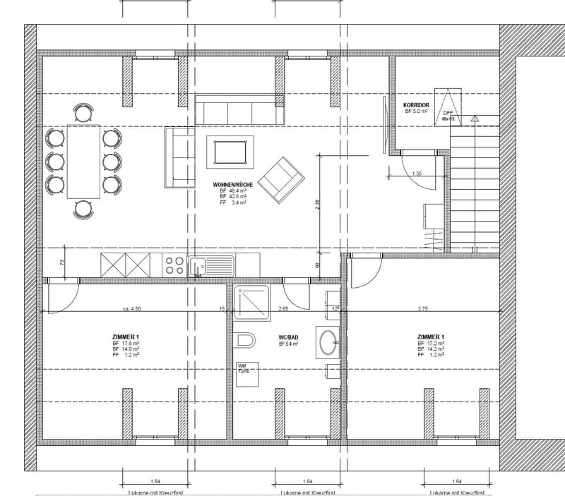 Appartamento di 3,5 locali in mansarda con vista - Vivere nella città storica di Laufenburg (9)