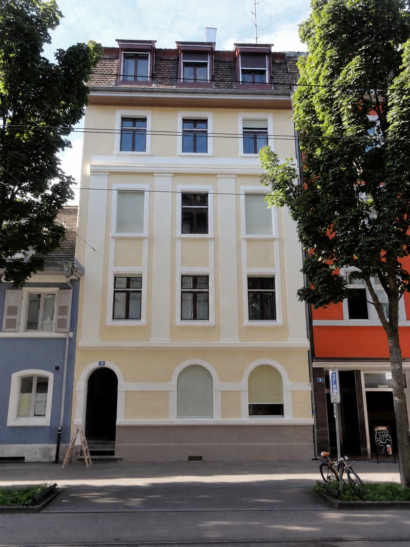 Appartement exceptionnel de 2 pièces avec parquet en point de Hongrie et balcon à Bâle (8)