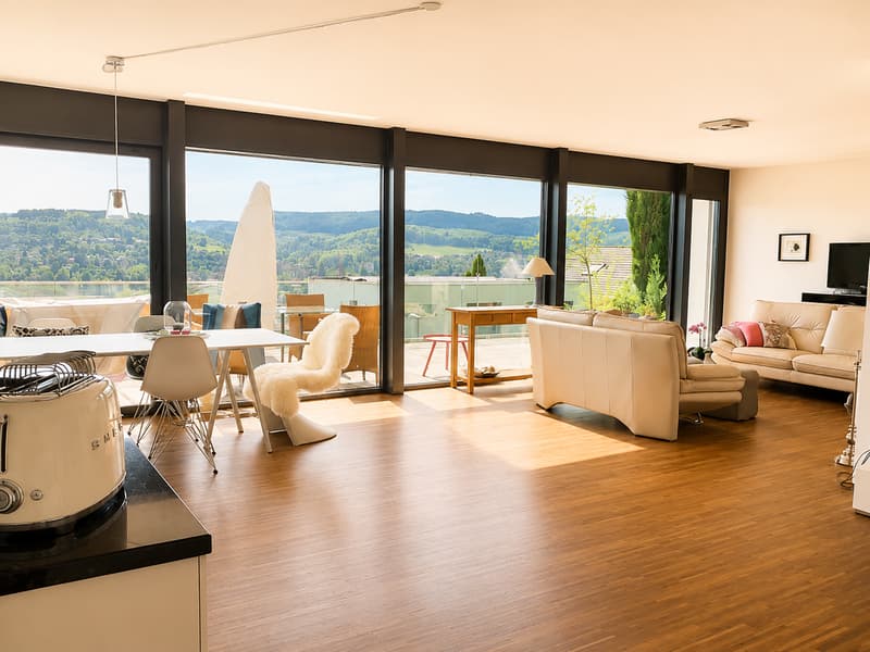 Appartement exclusif 3.5 pièces avec vue panoramique et garage double avec station de recharge E (2)