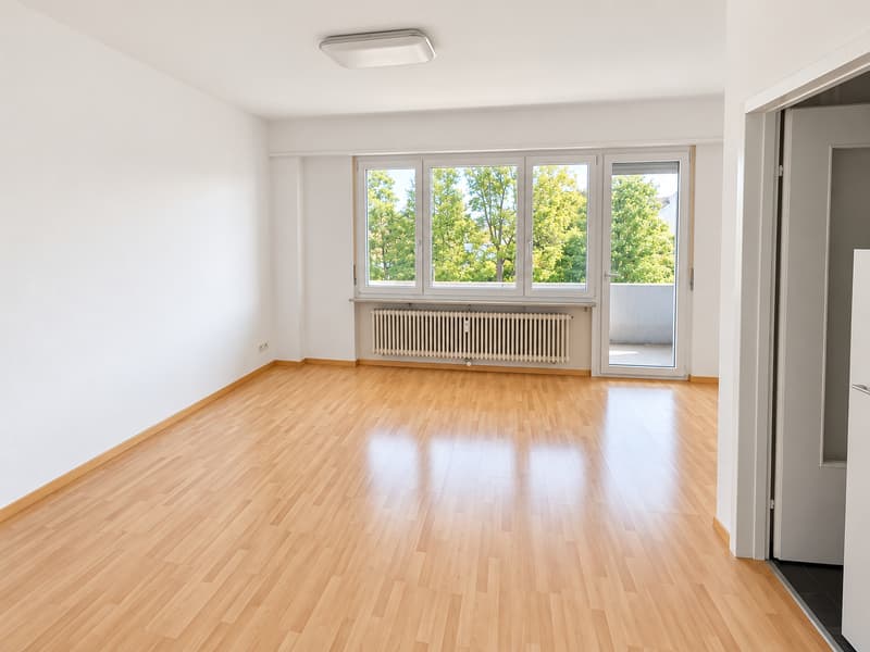 Helle 1-Zimmer-Wohnung mit gedecktem Balkon in Basel (2)