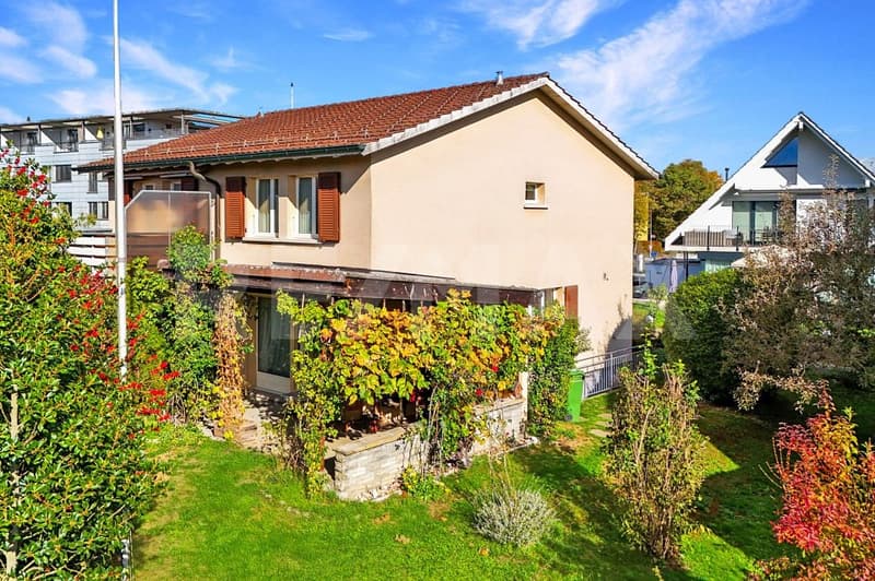 4½ Zimmer Doppeleinfamilienhaus in Bahnhofsnähe mit Garten und viel Gestaltungspotenzial (1)