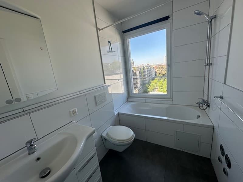 Modern 1-room attic apartment with balcony and view in Basel (7)