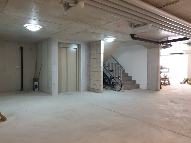 Lift und Treppenaufgang