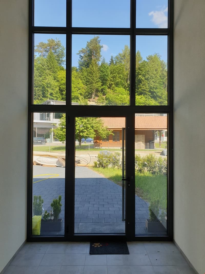 Eingang des Wohnhauses