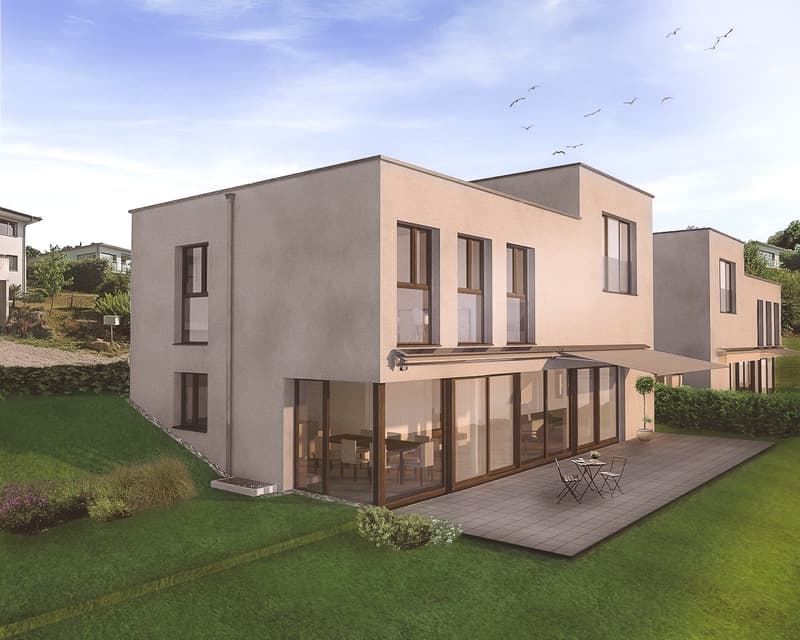 Villa Minergie moderna a Courgevaux – costruzione nuova 2027 con 6,5 locali e carport (1)