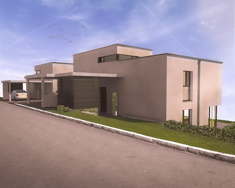 Villa Minergie moderna a Courgevaux – costruzione nuova 2027 con 6,5 locali e carport (3)
