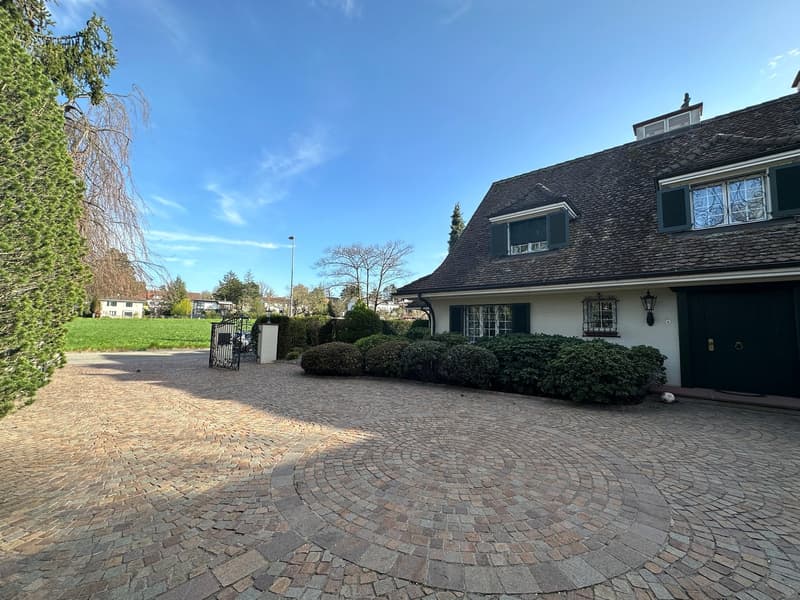 Spacious living in a country house villa with sauna, gym, and outdoor pool in Binningen (2)