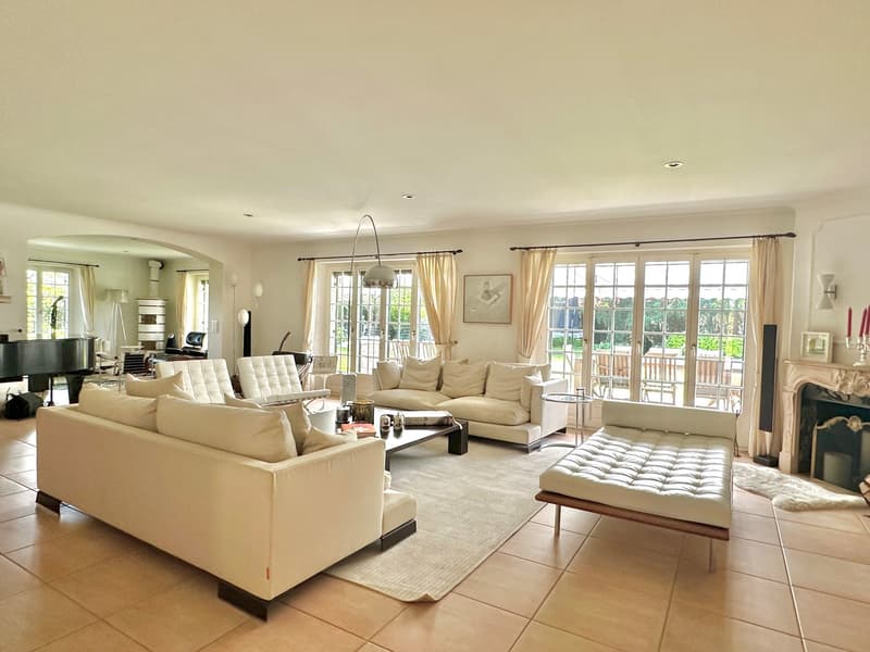 Spacious living in a country house villa with sauna, gym, and outdoor pool in Binningen (4)