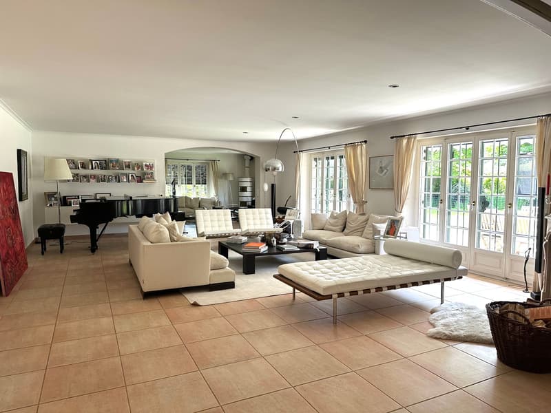Spacious living in a country house villa with sauna, gym, and outdoor pool in Binningen (5)