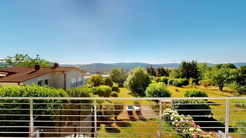 Appartement lumineux 3,5 pièces au Tüllinger avec vue panoramique, terrasse spacieuse - plan d'étage ouvert (12)