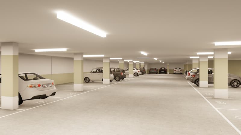Parcheggi nel quartiere di Gundeli, vicino alla stazione SBB (1)