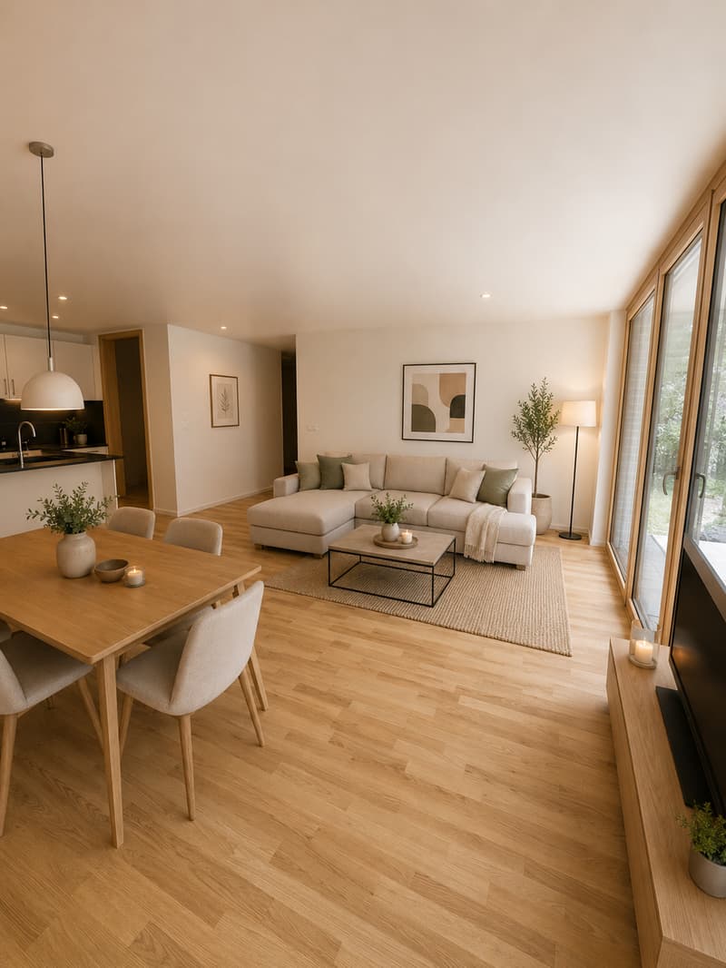 Wohnzimmer (Möblierungsvorschlag)