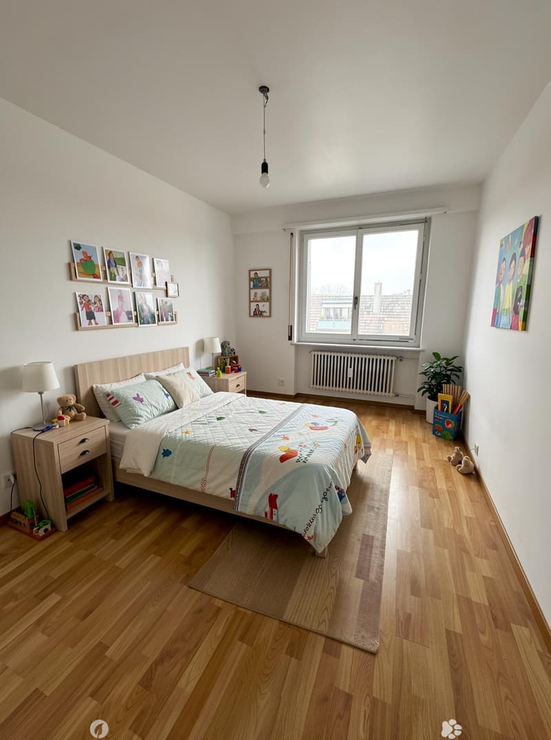 Zimmer (Möblierungsvorschlag) / Chambre (proposition d'aménagement)
