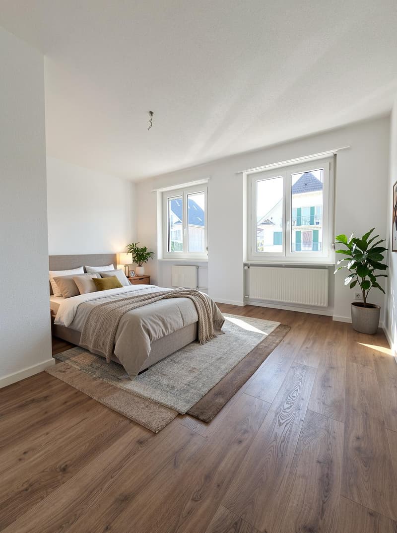 Zimmer (Möblierungsvorschlag) / Chambre (proposition d'aménagement)