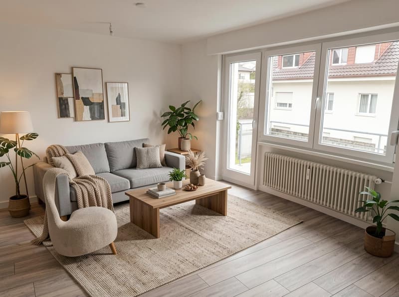 Wohnzimmer (Möblierungsvorschlag)