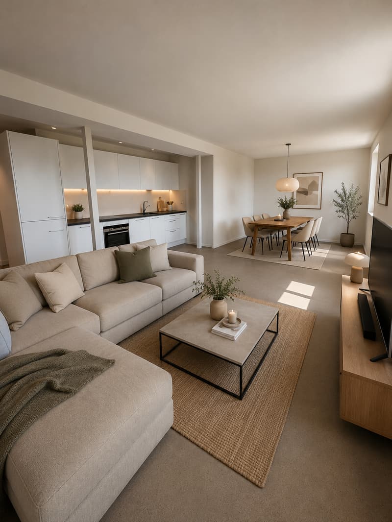 Wohnzimmer (Möblierungsvorschlag)