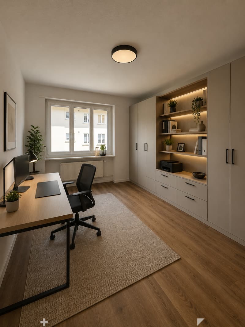 Zimmer (Möblierungsvorschlag) / Chambre (proposition d'aménagement)