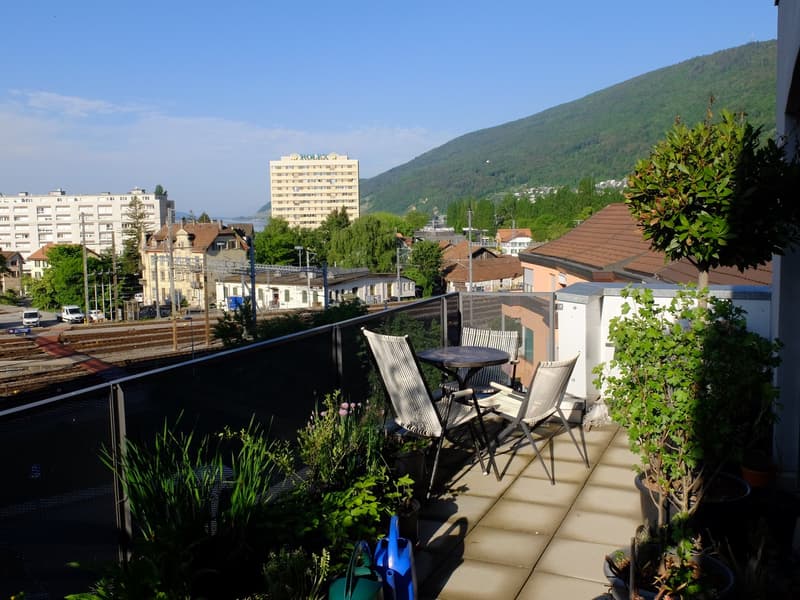 Terrasse süd (Möblierungsvorschlag) / Terrasse sud (proposition d'aménagement)