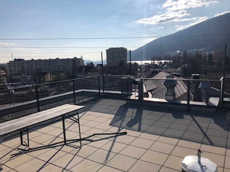 Gemeinschaftliche Dachterrasse / Terrasse commune sur le toit
