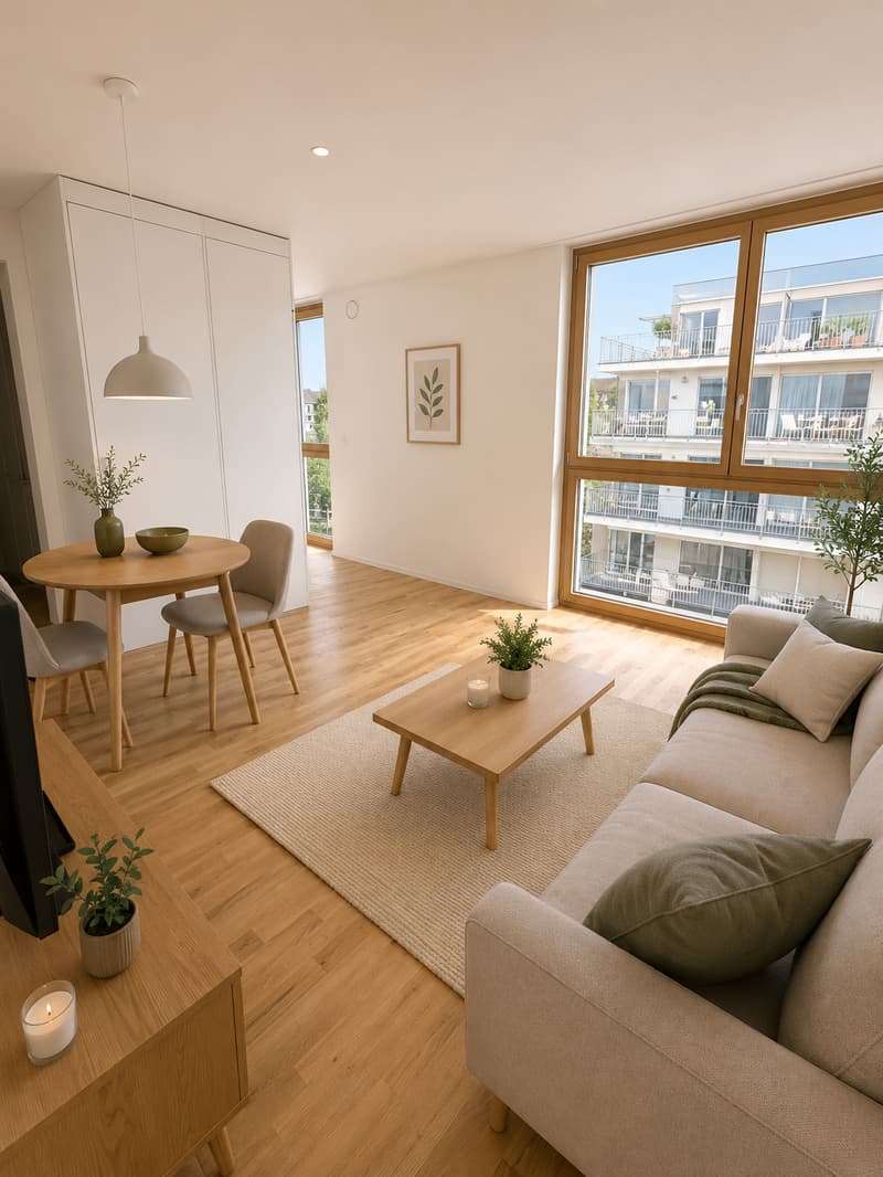 Wohnzimmer (Möblierungsvorschlag)