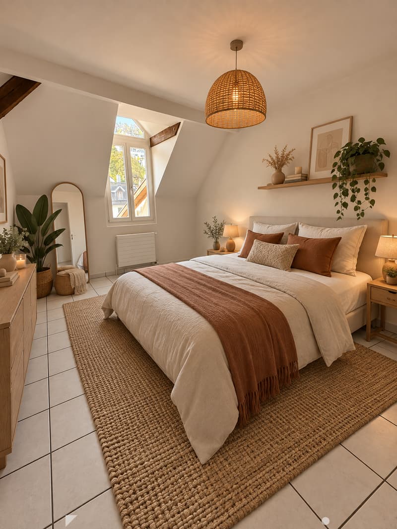 Zimmer (Möblierungsvorschlag) / Chambre (proposition d'aménagement)