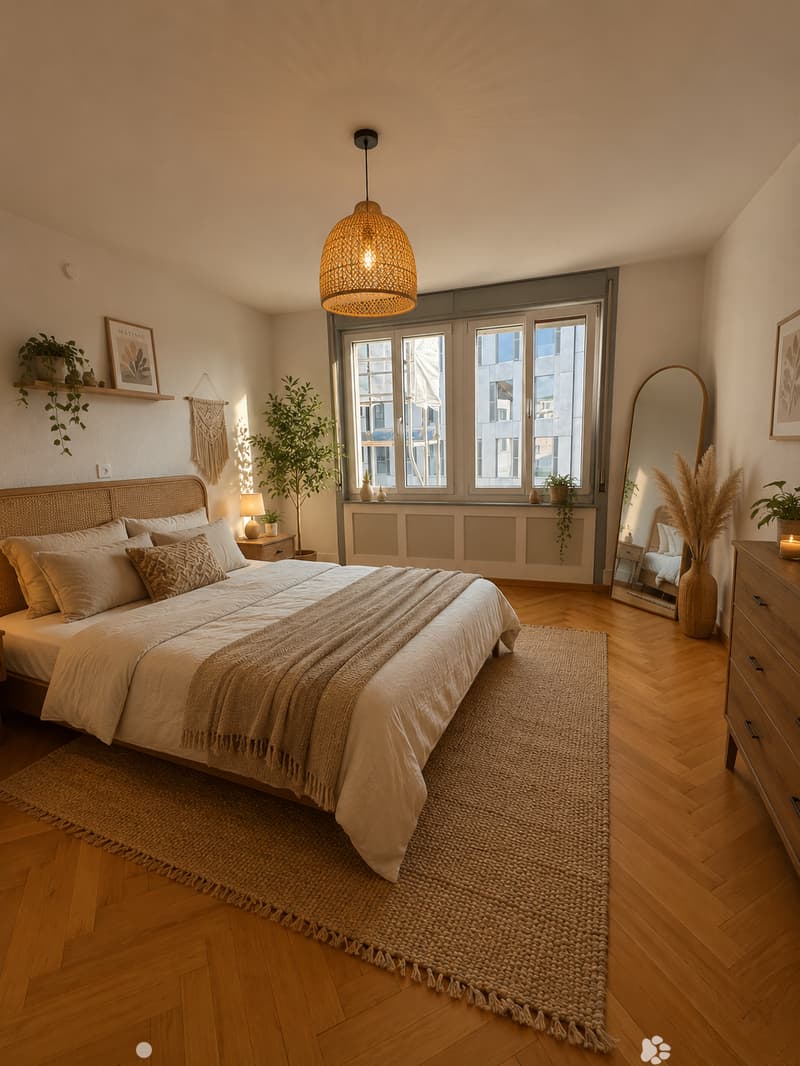 Zimmer (Möblierungsvorschlag) / Chambre (proposition d'aménagement)