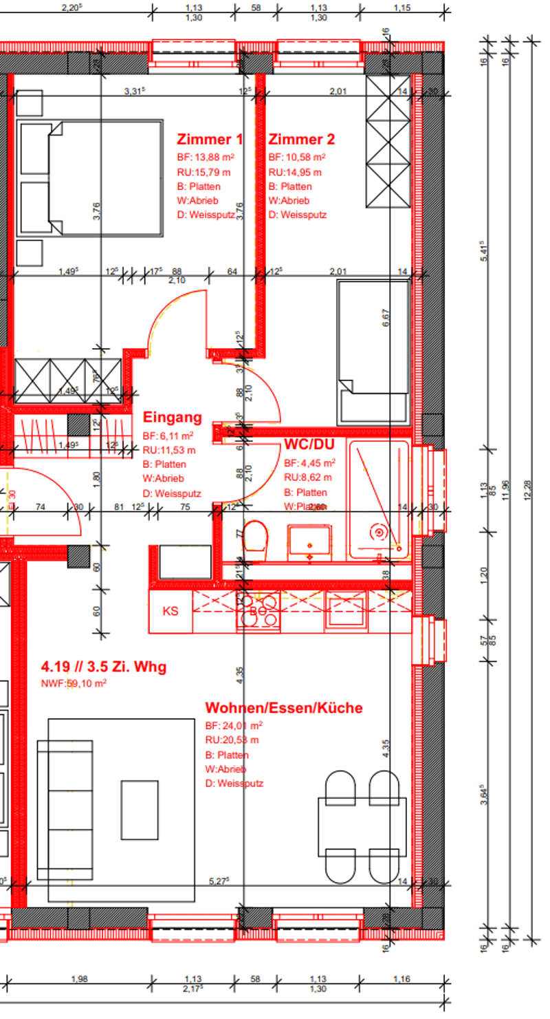 Grundrissplan