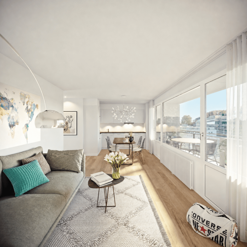 Appartements rénovés de 1 pièce à Wabern (4)