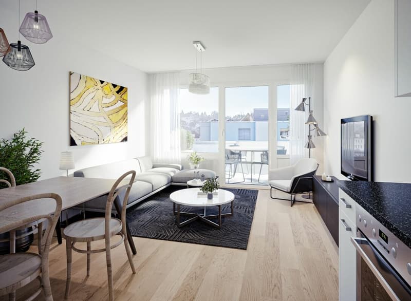 Appartements rénovés de 1 pièce à Wabern (3)