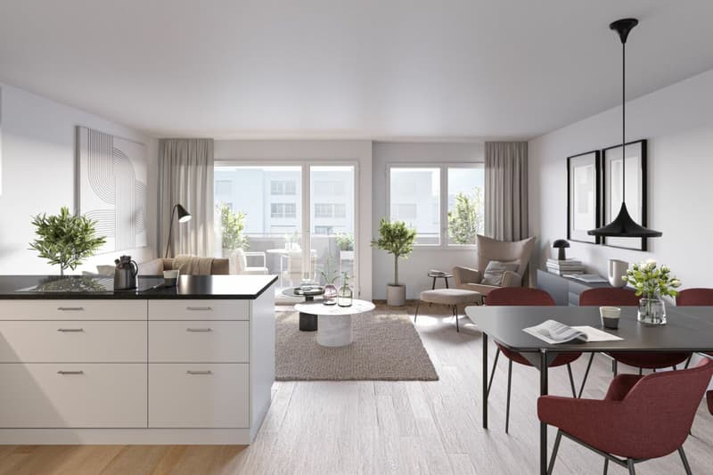 Appartements rénovés de 1 pièce à Wabern (1)