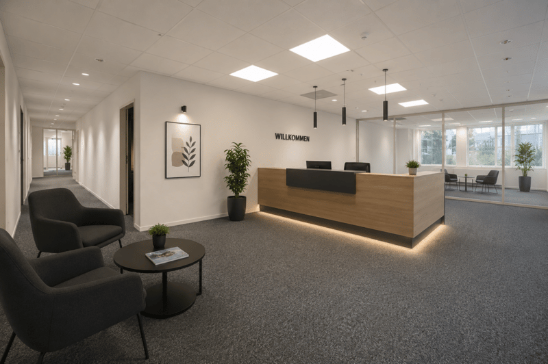 Espace de bureau/commercial aménagé à Mattenhof avec espace extérieur privé (2)