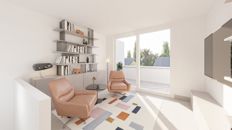 Modern 3.5-room attic apartment in a central quiet location in Ziefen with underground parking (6)