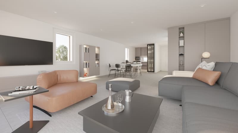 Modern 4.5-room new building apartment (Apartment B) with garden and underground parking in Ziefen (8)
