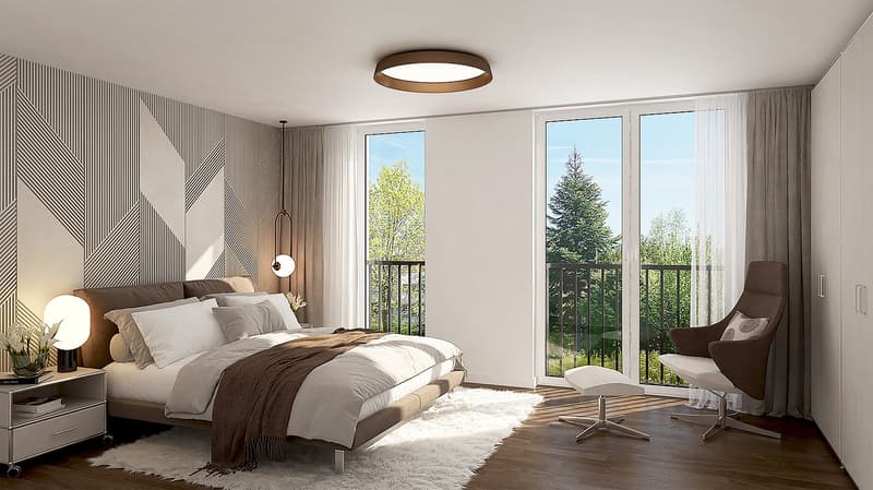 Modern 3.5-room new building apartment with balcony and garage in Dornach (3)