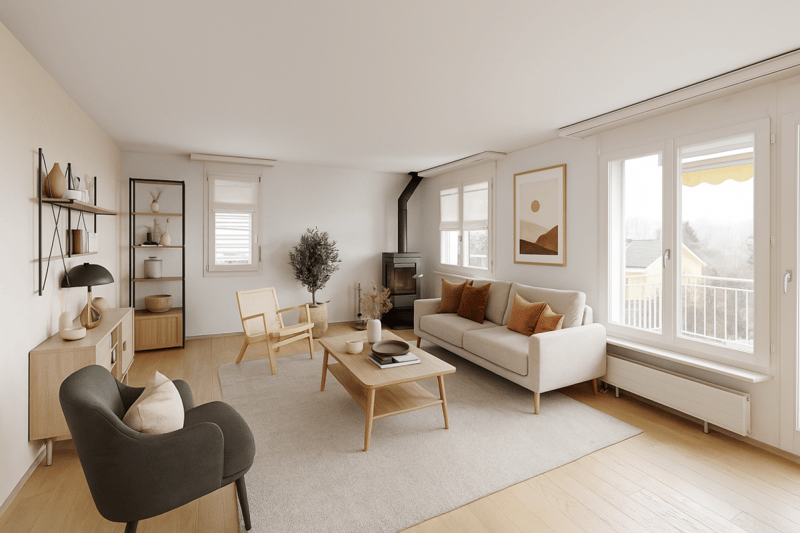 Appartement de 4,5 pièces élégant - prêt à être occupé immédiatement (2)