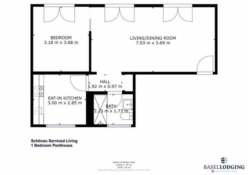 Unique Serviced Living @ Messe Basel Penthouse (13)
