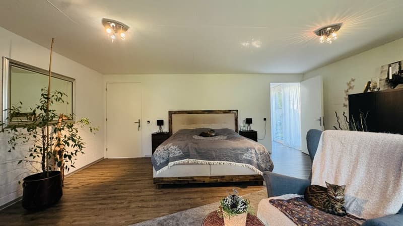 Maison d'architecte de 6,5 pièces avec piscine, garage, 3 places de parking et vue dégagée (26)