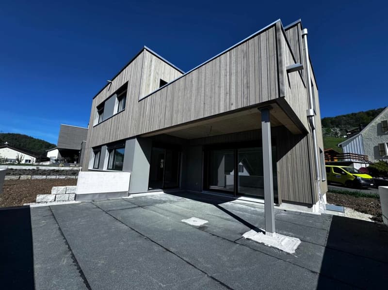 High-quality 4.5-room single-family house - garden with a far-reaching view, carport + PP, 3 wet cells (26)