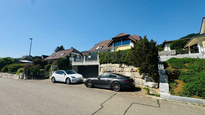 Detached 4.5-room single-family house with pool, sauna, winter garden, double garage & view (20)