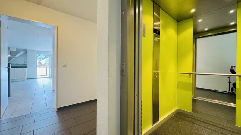 4.5-room maisonette with balcony, 2 wet cells, 2 underground parking spaces, laundry tower, and cellar (2)