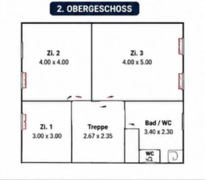 Appartement rénové de 5,5 pièces au 1er étage d'une maison de 2 familles bien entretenue avec balcon, parking et usage de jardin (21)