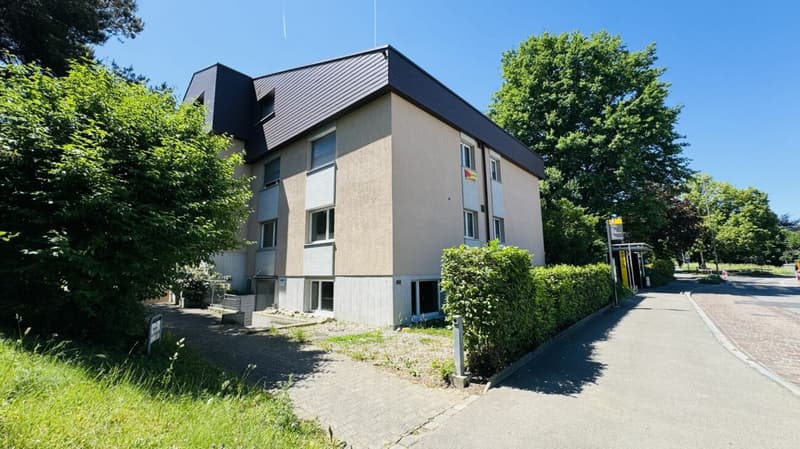 Top commercial space on the ground floor with visitor parking and bus stop in front of the door (1)