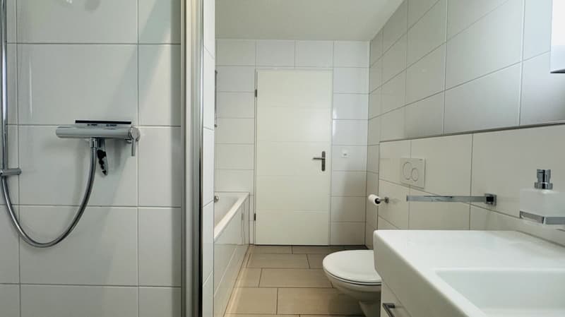 4.5-room maisonette with balcony, 2 wet cells, 2 underground parking spaces, laundry tower, and cellar (11)