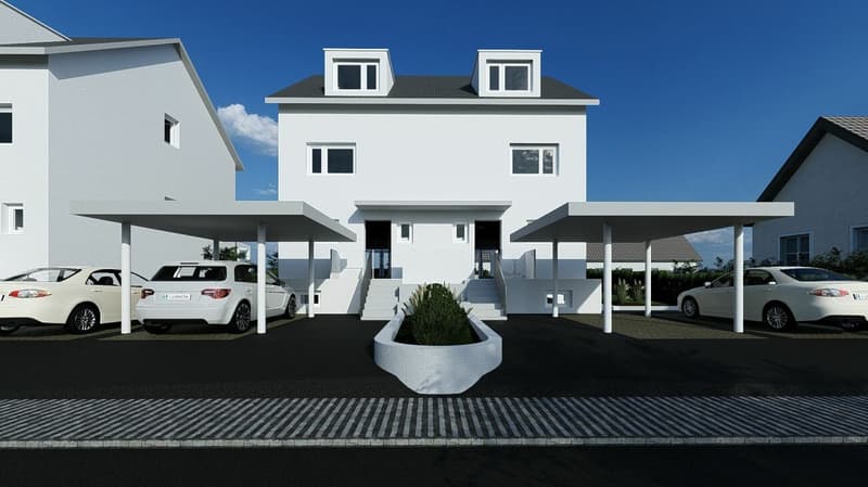 Bewilligtes Neubau-DEFH (Haus B), 6.5 DEFH, 3 Nasszellen, Garten, Sitzplatz, Carport & PP (3)