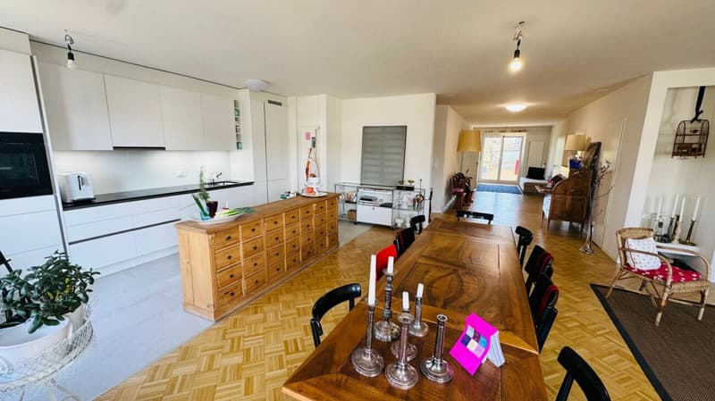 Completely renovated 3.5-room apartment with 2 bathrooms, 2 balconies, and 1 underground parking space (1)