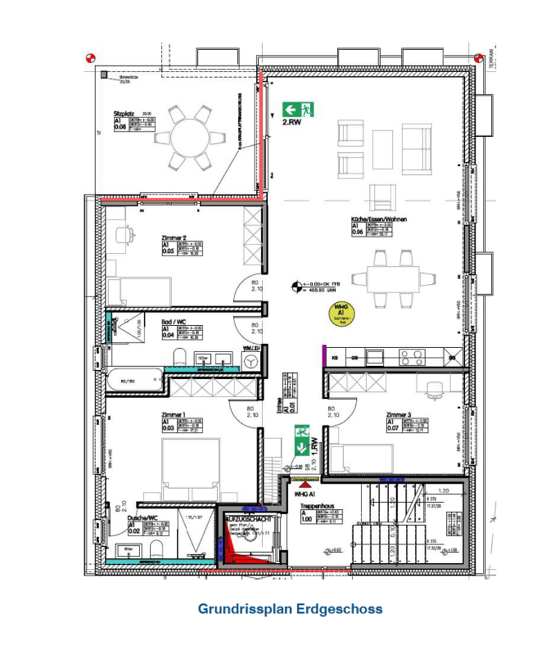 Neubau-Gartenwohnung (w1) mit Sitzplatz, Privatgarten, Lift, Keller und 1 AEHP (4)