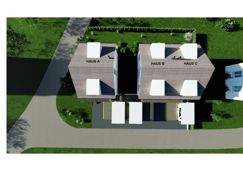 Grosses Neubau EFH, (Haus A), 6.5 Zimmer mit Garten, Studio, 3 Nasszellen, Carport & Parkplatz (3)