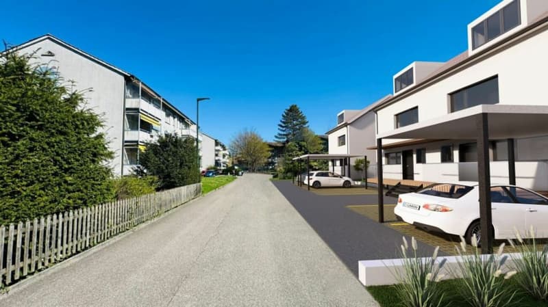 155 m2 Grosses Neubau-DEFH (Haus C), 6.5 DEFH, 3 Nasszellen, Garten, Sitzplatz, Carport & PP (4)