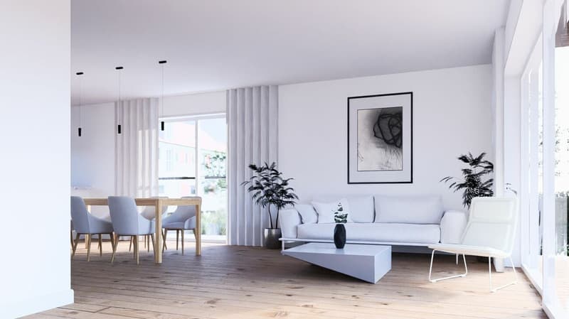 155 m2 Grosses Neubau-DEFH (Haus C), 6.5 DEFH, 3 Nasszellen, Garten, Sitzplatz, Carport & PP (5)