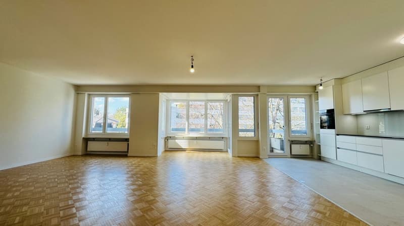 Komplett sanierte 4.5-Zimmerwohnung mit 2 Bädern, 2 Balkonen und 1 Tiefgaragenplatz (1)